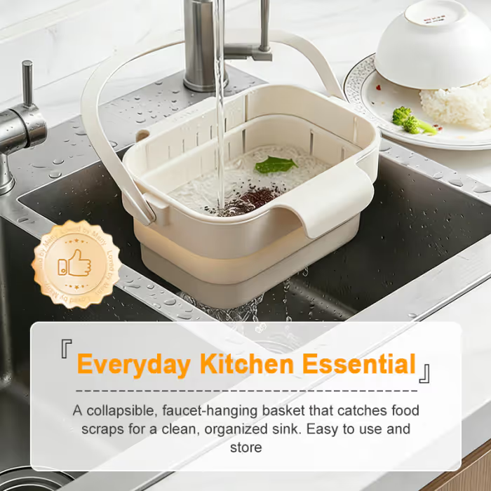 🎁2026 New Arrivals 50% OFF🍅Collapsible Faucet-Hanging Sink Strainer Basket