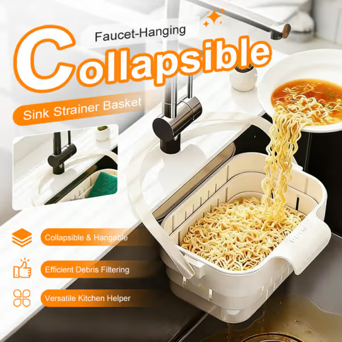🎁2026 New Arrivals 50% OFF🍅Collapsible Faucet-Hanging Sink Strainer Basket