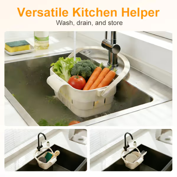 🎁2026 New Arrivals 50% OFF🍅Collapsible Faucet-Hanging Sink Strainer Basket